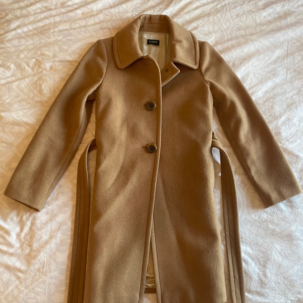 Camel wool blend coat